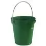 Bucket 6 Liter Polypropylene and Stainless steel 260x270x258mm Also see Bucket Lid 5689 and Wall holder 16200 Green