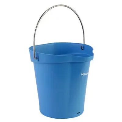 Bucket 6 Liter Polypropylene and Stainless steel 260x270x258mm Also see Bucket Lid 5689 and Wall holder 16200 Blue