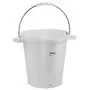 Bucket 20 Liter Polypropylene and Stainless steel 380x470x470mm Also see Bucket Lid 5693 White