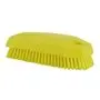 Nail brush - Small Work Brush Polyester Fiber, Hard 130x50x40mm Yellow