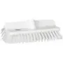 Corner Scrubber Hard Polyester Fiber, Hard 265x150x100mm Fiber length: 45mm White