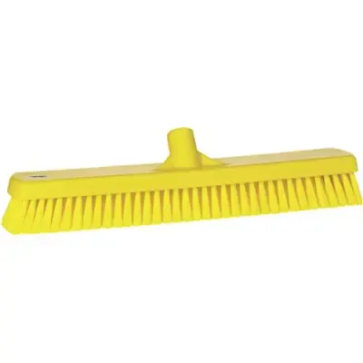 Tough Wide Floor Scrubber Polyester Fiber, Hard 470x80x115mm Fiber length: 43mm Yellow