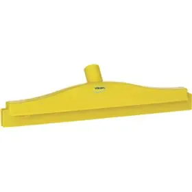 Full Colour Hygiene Floor wiper, Fixed Nek Polypropylene, Tpe Rubber 40cm Wide Yellow