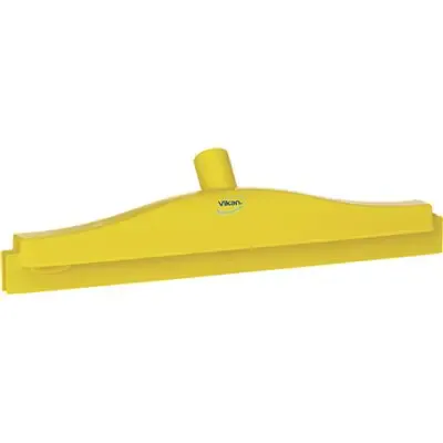 Full Colour Hygiene Floor wiper, Fixed Nek Polypropylene, Tpe Rubber 40cm Wide Yellow