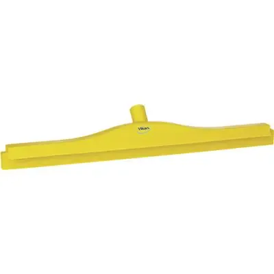 Full Colour Hygiene Floor wiper, Fixed Nek Polypropylene, Tpe Rubber 60cm Wide Yellow