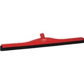 Classic Floor wiper, Fixed Nek Polypropylene, Black Foam rubber Cassette 70cm Wide Red