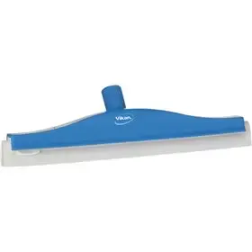 Classic Floor wiper,Flexible Neck Polypropylene, White Foam rubber Cassette 40cm Wide Blue