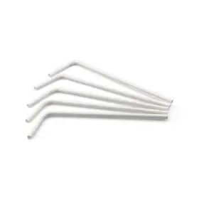 Bending Straw (FSC®) Paper White ø 6 mm / 24cm -Horecavoordeel.com-