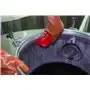Large Work brush Polyester Fiber, Hard 200x70x60mm Red