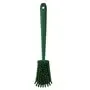 Dish brush With Tall Helve Polyester Fiber, Hard 415x71x75mm Green