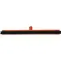 Classic Floor wiper, Fixed Nek Polypropylene, Black Foam rubber Cassette 60cm Wide Orange