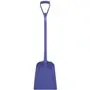 Lightweight Shovel D-handle, Short Helve Polypropylene Height 1040mm Standard Blade (327x271x50mm) Purple