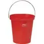 Bucket 12 Liter Polypropylene and Stainless steel 325x330x330mm Also see Bucket Lid 5687 and Wall holder 16200 Red