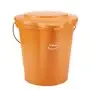 Bucket Lid for 12 Liter Bucket Polypropylene 365x310x40mm Orange