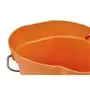 Bucket 6 Liter Polypropylene and Stainless steel 260x270x258mm Also see Bucket Lid 5689 and Wall holder 16200 Orange