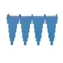 Wall holder Polypropylene 240x170x60mm Blue