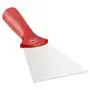 Vikan Hygiene Hand Scraper with Stainless Steel Blade - Red - 100mm - with Screw Thread
