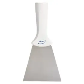 Vikan Hygiene Hand Scraper with Stainless Steel Blade - White - 100mm - with Screw Thread