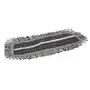 Vikan Microfibre Damp47 - Microfibre Flat Mop - Dark Gray - Velcro - 25cm