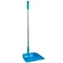 Vikan Hygiene Dust Pan with Upright Aluminum Handle 75cm - Blue - 330mm