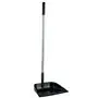 Vikan Hygiene Dust Pan with Upright Aluminum Handle 75cm - Black - angled - 330mm