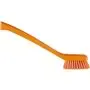 Vikan Hygiene Narrow Brush Long Handle - Orange - Hard Fibers - 420mm
