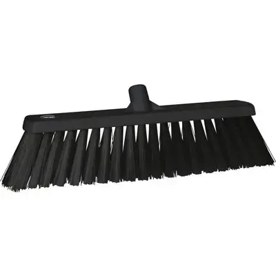 Vikan Hygiene Broom - Black - Extra Hard Fibers - 530mm