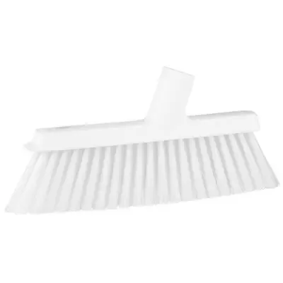 Vikan Hygiene Medium Sweeper for Dustpan with Long Handle - 250 mm - White