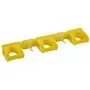 Vikan Hygiene Hi-Flex Hanging System with 3 Rubber Band Clamps and 2 Hooks - Yellow - 420mm