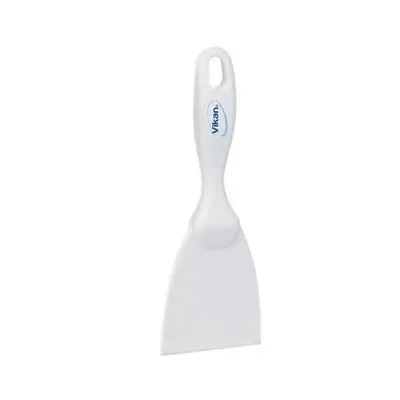 Vikan Hygiene Hand Scraper - Metal Detectable - White - Straight - 75mm