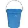 Vikan Hygiene Bucket with Pour Spout - Metal Detectable - Blue - Graduation - 12ltr
