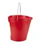 Vikan Hygiene Bucket with Pour Spout - Metal Detectable - Red - Graduation - 12ltr