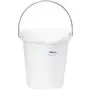 Vikan Hygiene Bucket with Pour Spout - Metal Detectable - White - Graduation - 12ltr