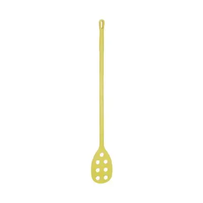 Vikan Hygiene Stirring Spatula with Perforated Blade - Metal Detectable - Yellow - Ø31mm - 1200mm