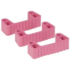 Vikan Hygiene Hi-Flex Parts for Hanging System: 3 Clamps - Pink
