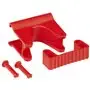 Vikan Hygiene Hi-Flex Part for Hanging System: Clamp Module for Rail - Red