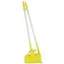 Vikan Hygiene Combination Set Dust Pan 350mm - Yellow - with Medium Sweeper 250mm and ALU Steel 840mm
