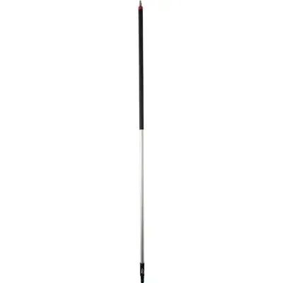 Vikan Transport Aluminum Handle with Water Throughput - Hose Barb - 1935mm - Ø31mm - Black