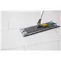 Vikan Microfibre Damp Dry 31 - Microfibre Flat Mop - Gray - 40cm - Pocket