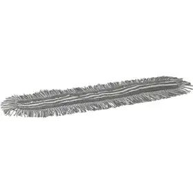 Vikan Microfibre Damp48 - Heavy Duty Microfibre Flat Mop - Gray - Velcro - 600mm