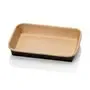 Kraft Containers 500ml Brown/Black 168 Series Rectangle 168 x 118 x 38mm -Horecavoordeel.com-
