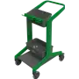 Vikan Hygo Mobile Cleaning Station Unassembled 780mm Green