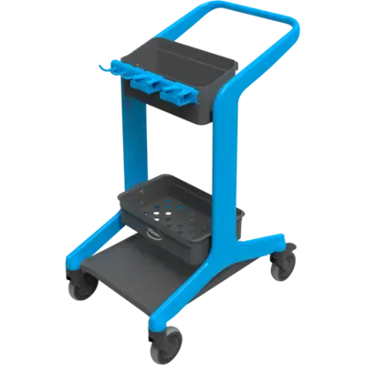 Vikan Hygo Mobile Cleaning Station Unassembled 780mm Blue