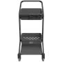 Vikan Hygo Mobile Cleaning Station Unassembled 780mm Black