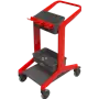 Vikan Hygo Mobile Cleaning Station Unassembled 780mm Red