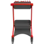 Vikan Hygo Mobile Cleaning Station Unassembled 780mm Red