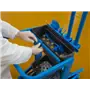 Vikan Hygo Mobile Cleaning Station Unassembled 780mm Blue