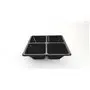 Tapas Bowls 4-compartment RPET Black 170 x170 x 44mm -Horecavoordeel.com-