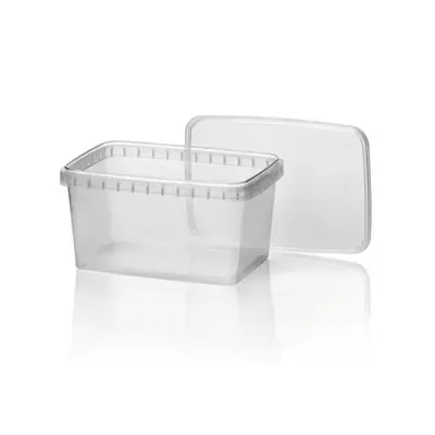 Sealable Injection Molding Containers 1600cc PP Transparent 192 x 129 x 94.5mm  -Horecavoordeel.com-