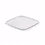 Lids for Sealable Ringlock Cups 790cc Square PP Transparent 128 x 128mm -Horecavoordeel.com-
